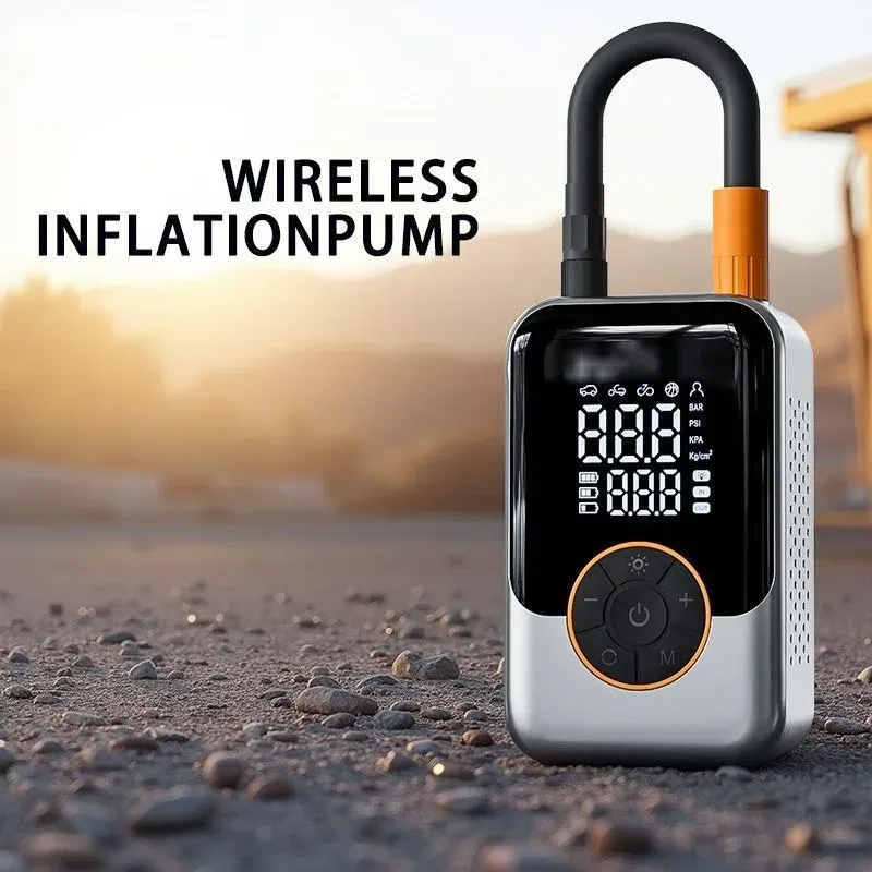 Gonfleur d'air portable en situation d'utilisation