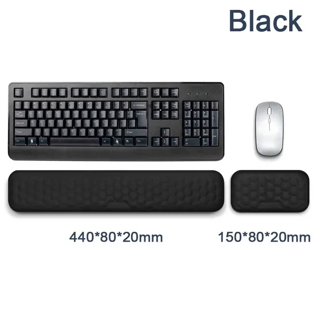 Repose-poignet ergonomique en mousse à mémoire de forme pour clavier et souris, compatible ordinateur et ordinateur portable 6