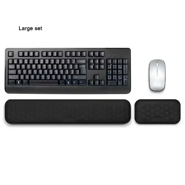 Repose-poignet ergonomique en mousse à mémoire de forme pour clavier et souris, compatible ordinateur et ordinateur portable 15