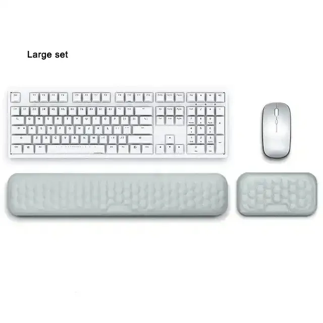 Repose-poignet ergonomique en mousse à mémoire de forme pour clavier et souris, compatible ordinateur et ordinateur portable 16