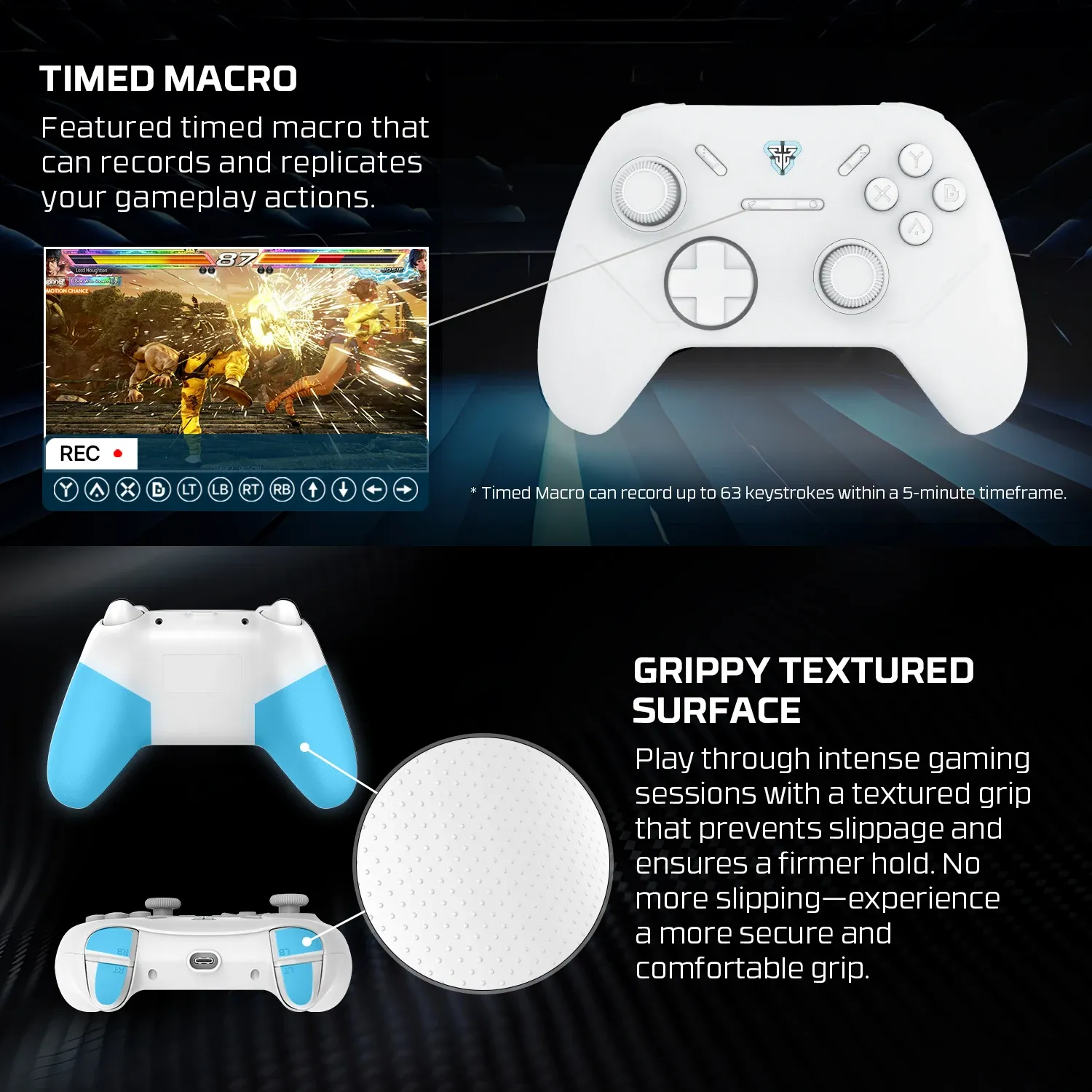 Design de la manette FANTECH SHOOTER III