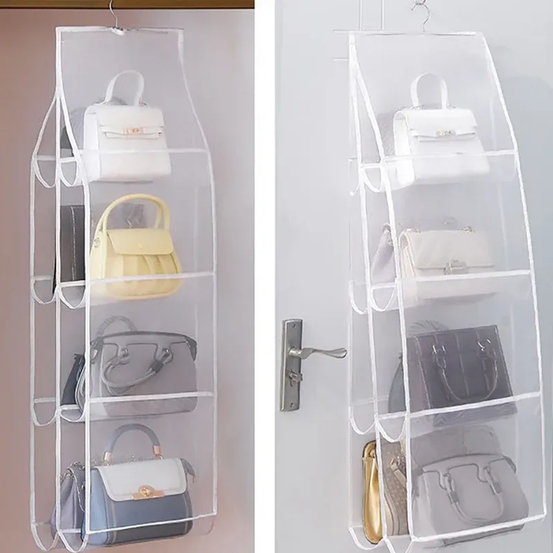 Détail du sac de rangement transparent