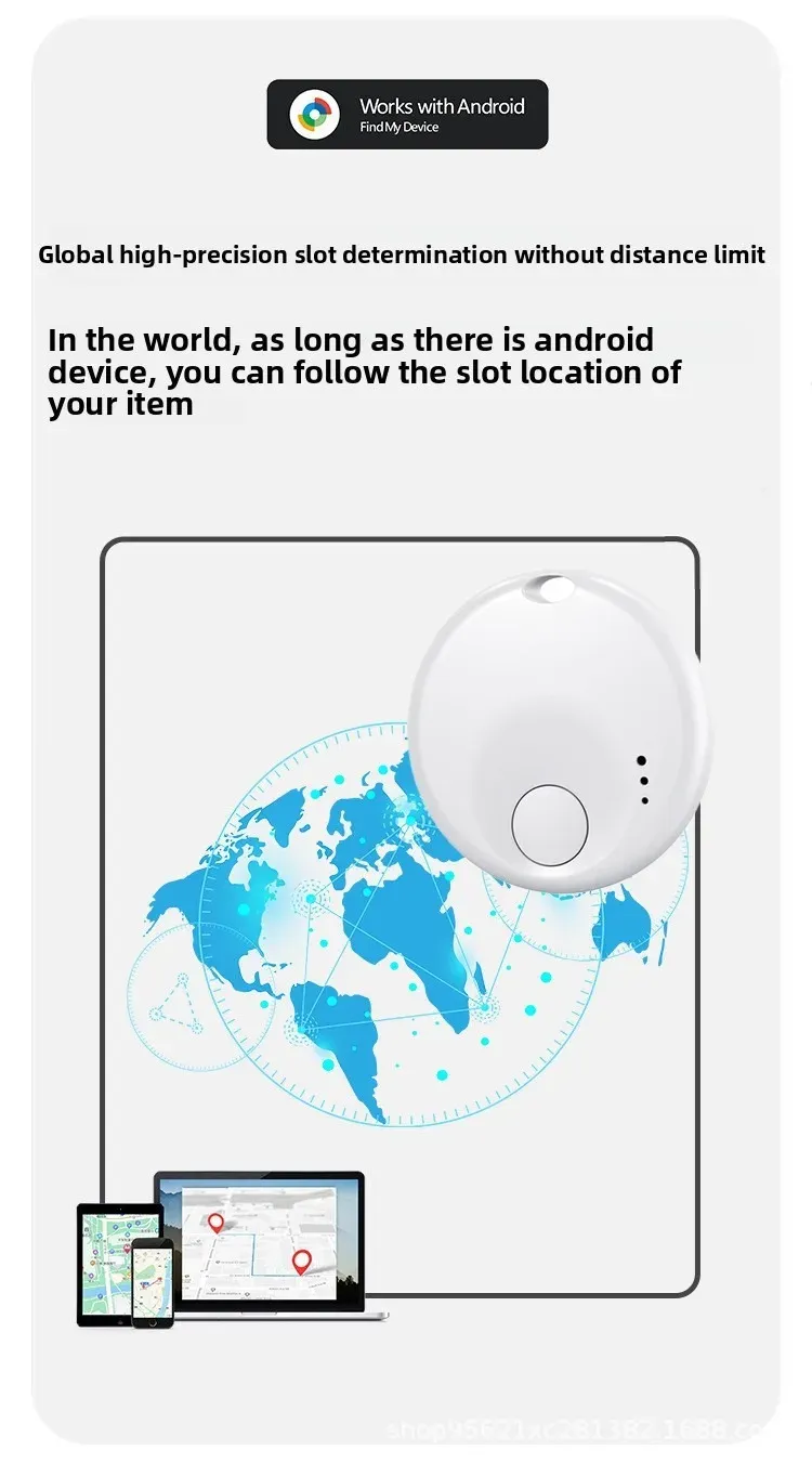 Traceur intelligent fixé sur un objet du quotidien