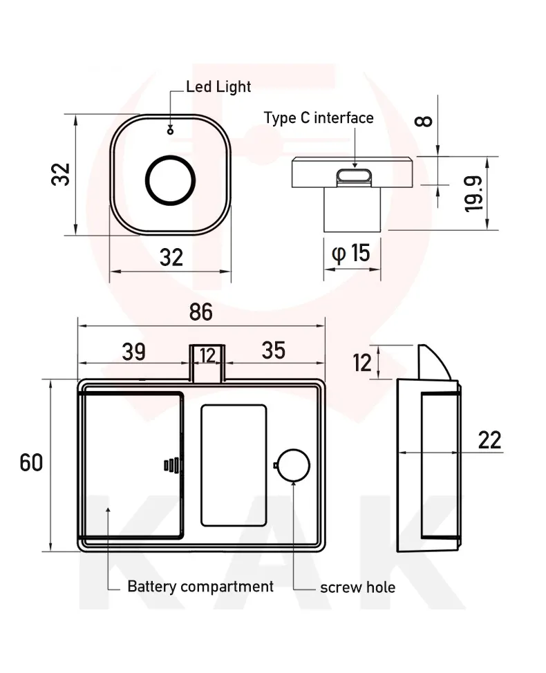 Serrure installée sur un meuble