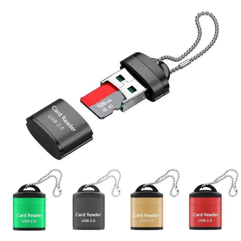 Lecteur de carte mémoire USB 2.0 Micro SD/TF haute vitesse, mini adaptateur pour téléphone portable et accessoires d'ordinateur portable