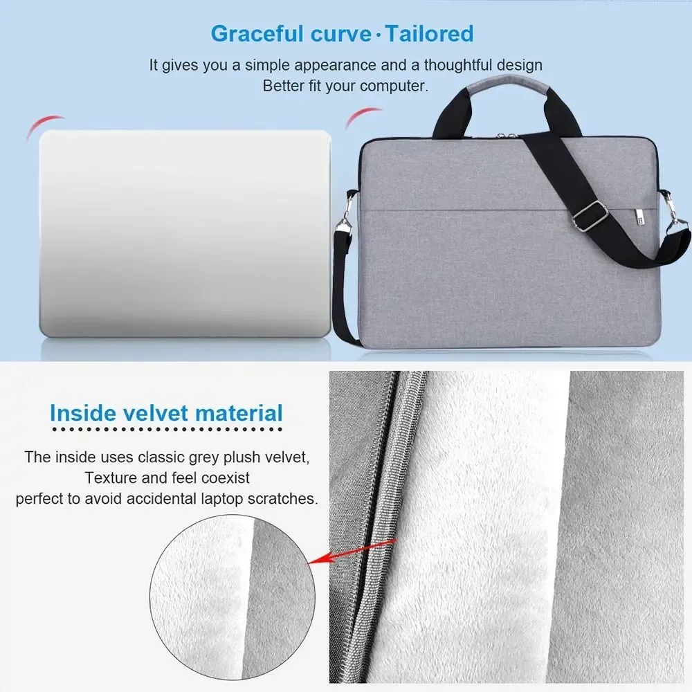 Housse pour ordinateur portable, détail des matières