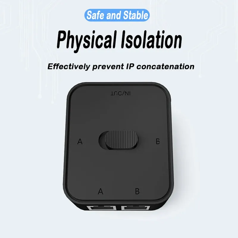 Commutateur réseau Gigabit 2 ports 1000 Mbps RJ45, sans alimentation 3