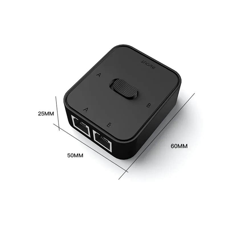 Commutateur réseau Gigabit 2 ports, finitions