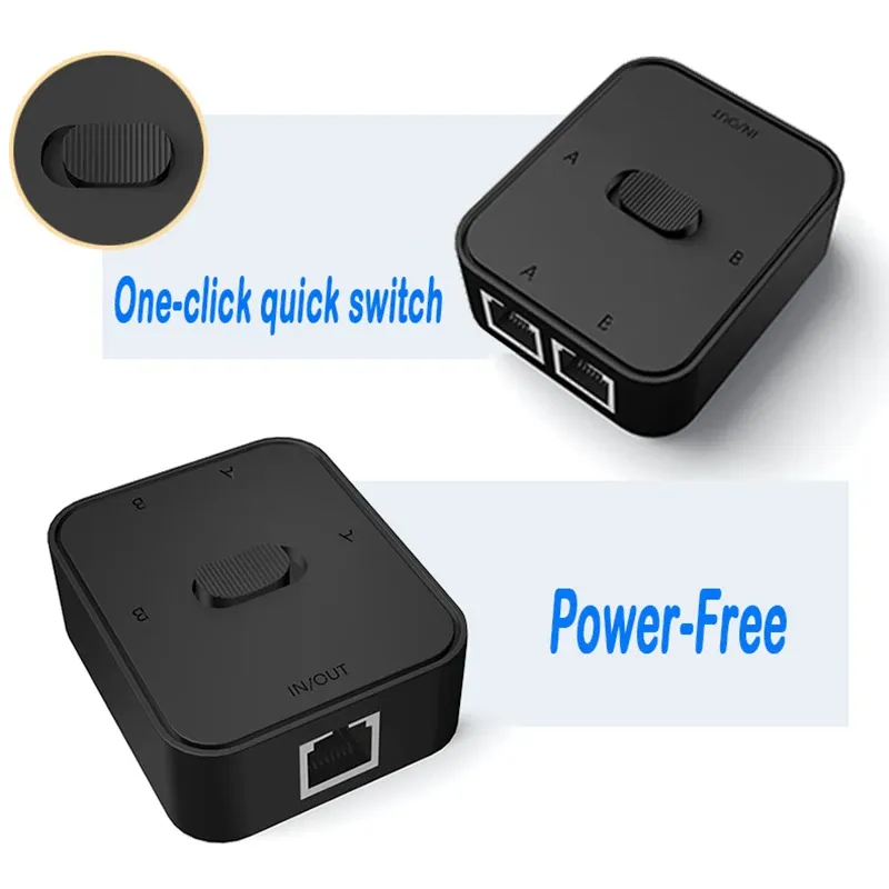 Commutateur réseau Gigabit 2 ports, mise en situation