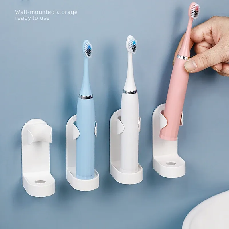 Support mural sans perçage pour brosse à dents électrique, idéal pour salle de bain, compatible avec 90 % des modèles 2