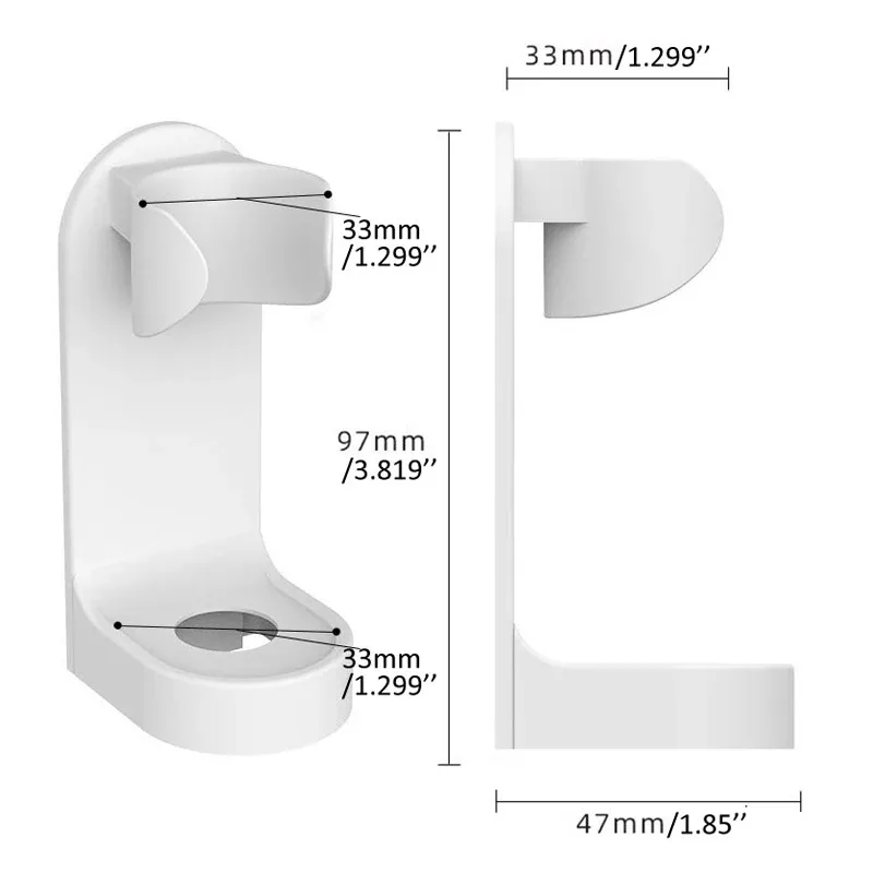 Support mural sans perçage pour brosse à dents électrique, idéal pour salle de bain, compatible avec 90 % des modèles 5