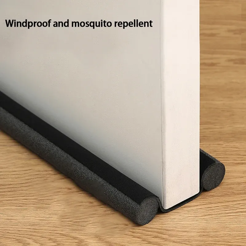 Bouchon d'étanchéité flexible pour bas de porte, protection contre les courants d'air, la poussière et le vent 2
