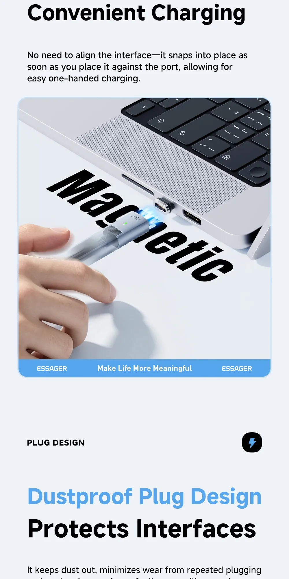Câble Essager compatibilité appareils