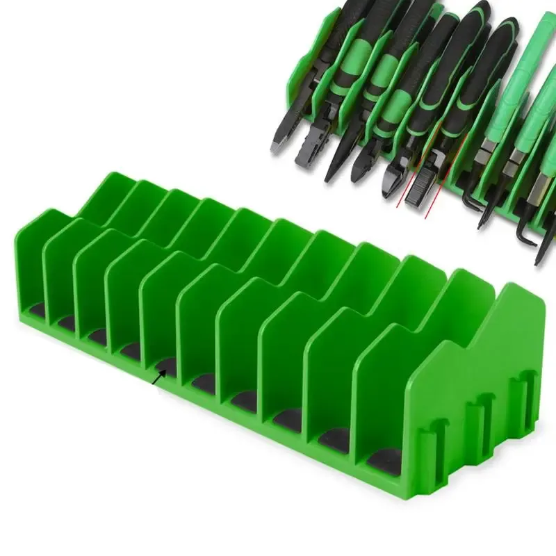 Support organisateur de pinces pratique, pouvant contenir jusqu'à dix pinces, avec tiroir, boîte à outils robuste, organisateur d'outils et support de rangement peu encombrant - Image 1