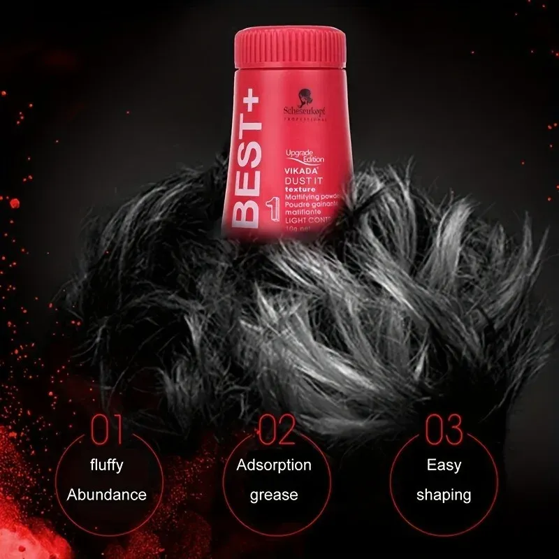 Poudre volumatrice pour cheveux, poudre matifiante coiffante pour hommes et femmes 6