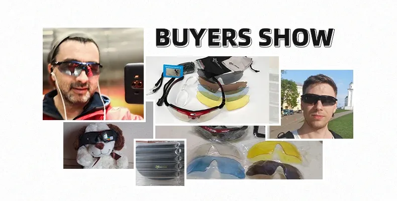 Lunettes de cyclisme polarisées ROCKBROS en situation