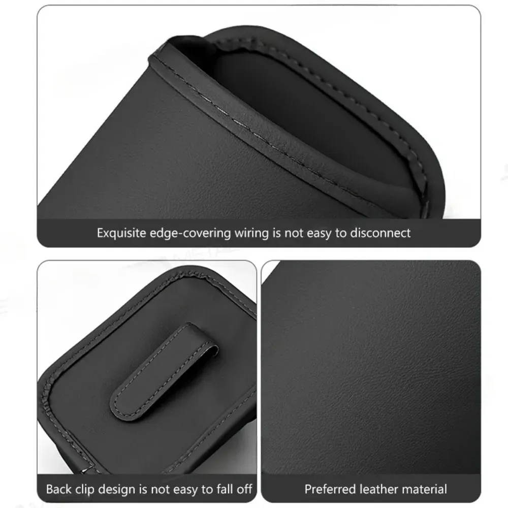 Porte-gobelet en cuir, finitions