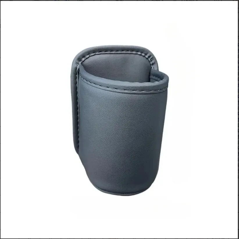 Porte-gobelet en cuir pour portière de voiture, support de boisson automobile, bac de rangement, organiseur de porte-gobelet pour siège arrière, accessoires d'intérieur automobile 7