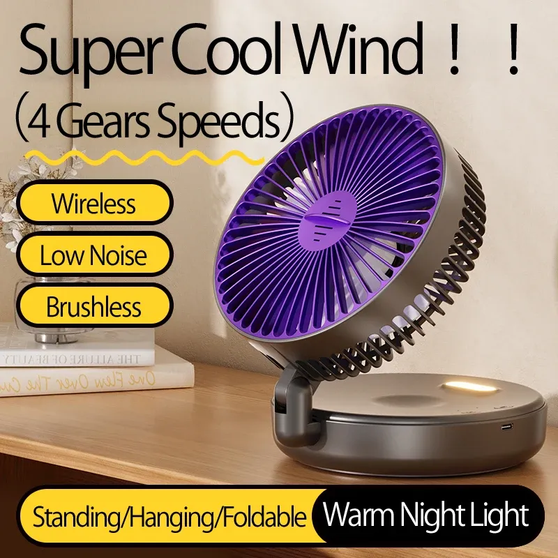 Ventilateur mural pliable portable, détail du design