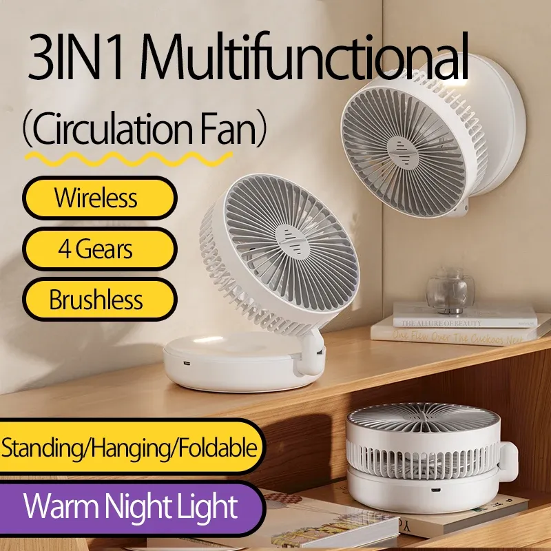 Ventilateur mural pliable portable, ambiance