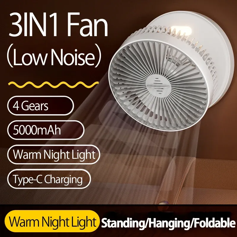 Ventilateur mural pliable portable, utilisation