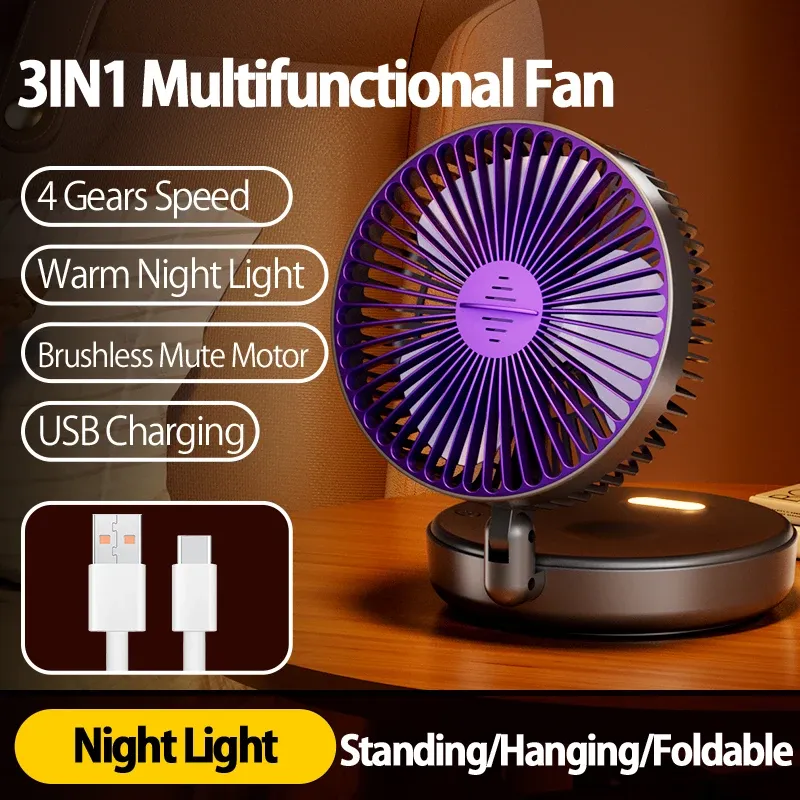 Ventilateur mural pliable portable, ambiance