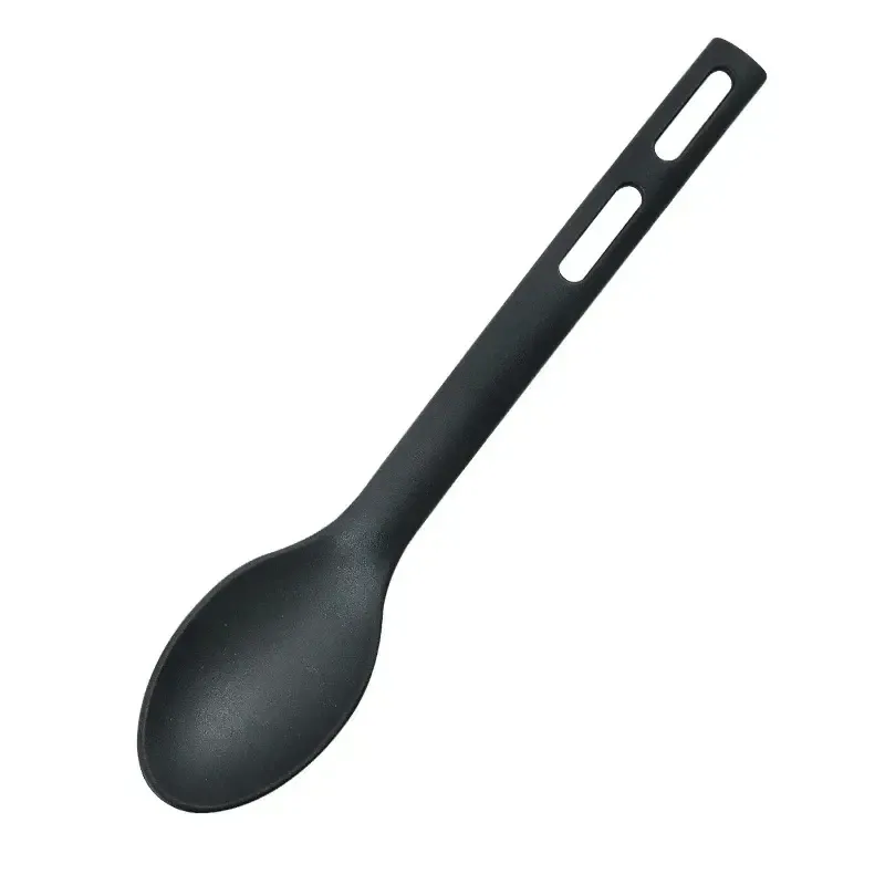 Ensemble de 3 ustensiles de cuisine en nylon pour enfants : cuillère, fourchette et pelle à fente rotative 7