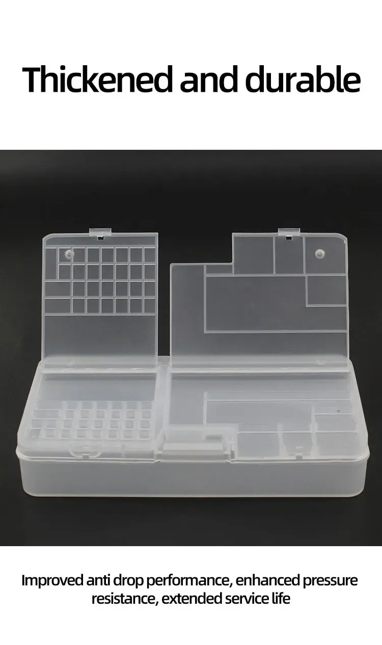 Boîte de rangement utilisée pour classer des petites pièces