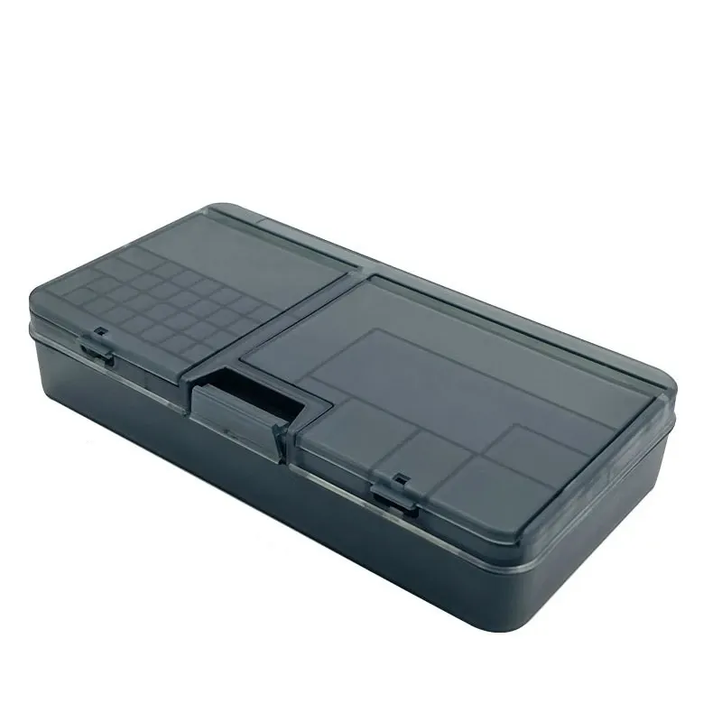 Boîte de rangement transparente en plastique à compartiments pour composants électroniques et petites vis 7