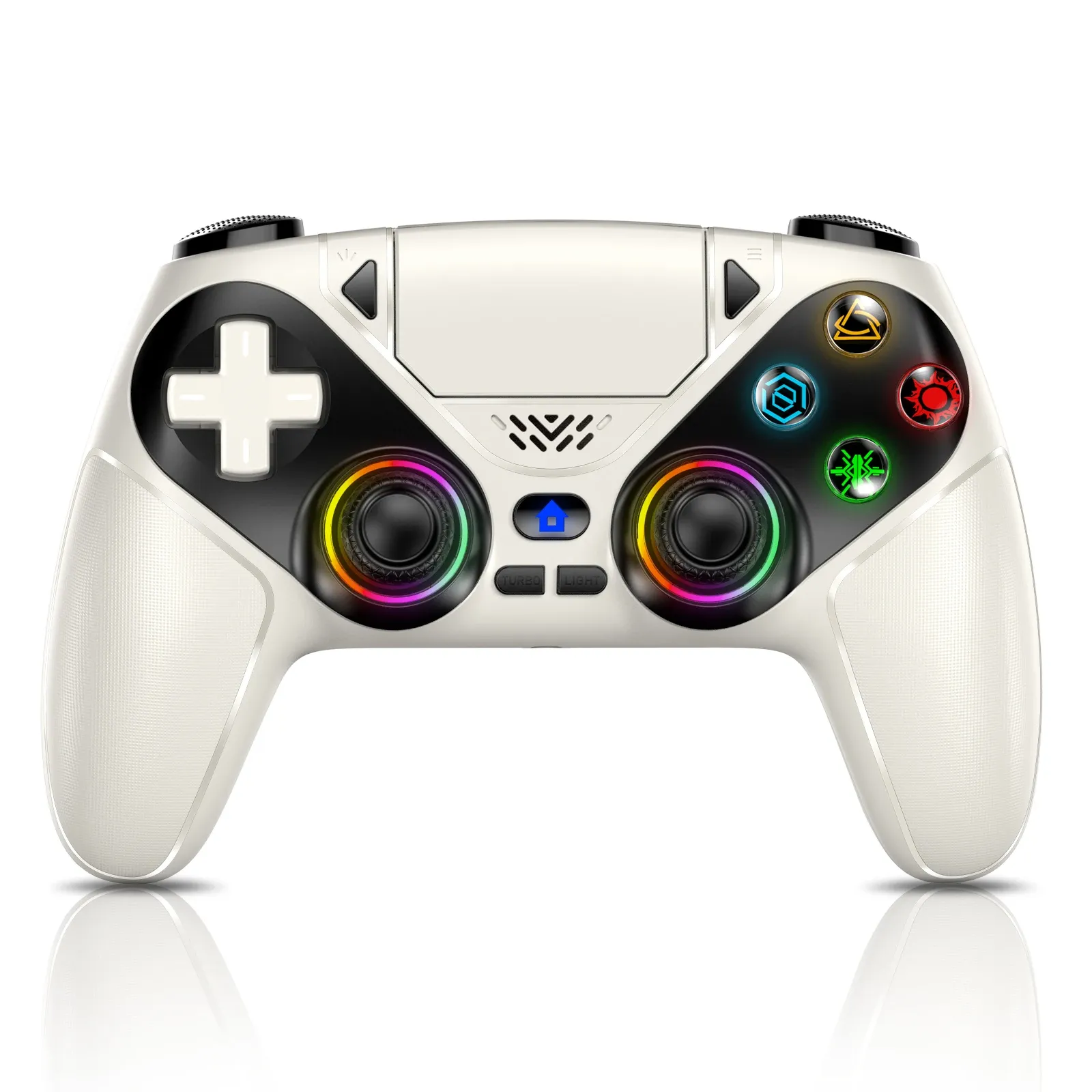 Manette de jeu sans fil RGB pour PlayStation 5 / PS5, avec vibrations Turbo DualSense programmables, manette 3D pour console 12
