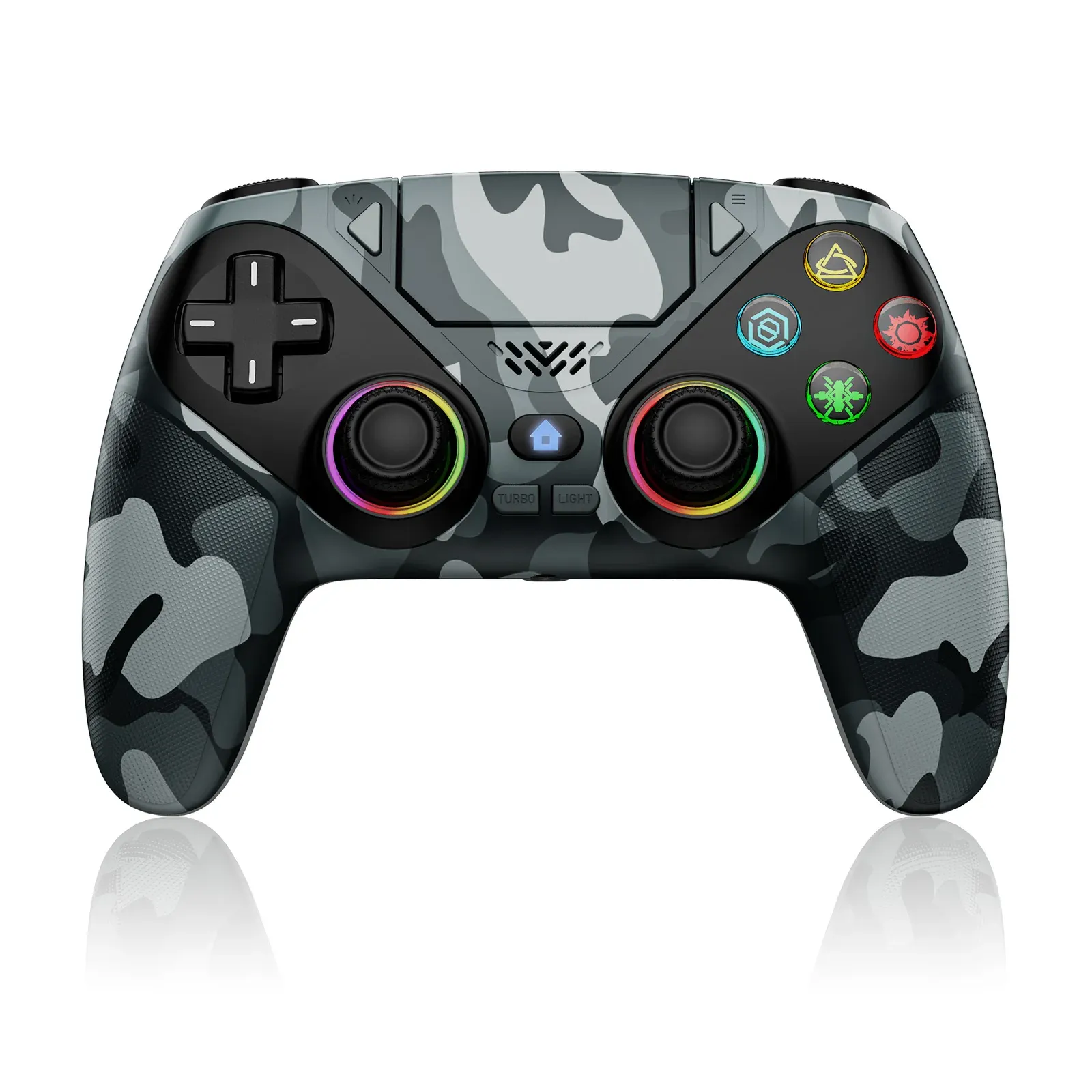 Manette de jeu sans fil RGB pour PlayStation 5 / PS5, avec vibrations Turbo DualSense programmables, manette 3D pour console 10