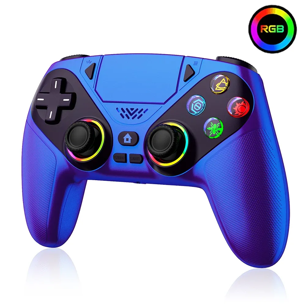 Manette de jeu sans fil RGB pour PlayStation 5 / PS5, avec vibrations Turbo DualSense programmables, manette 3D pour console 17