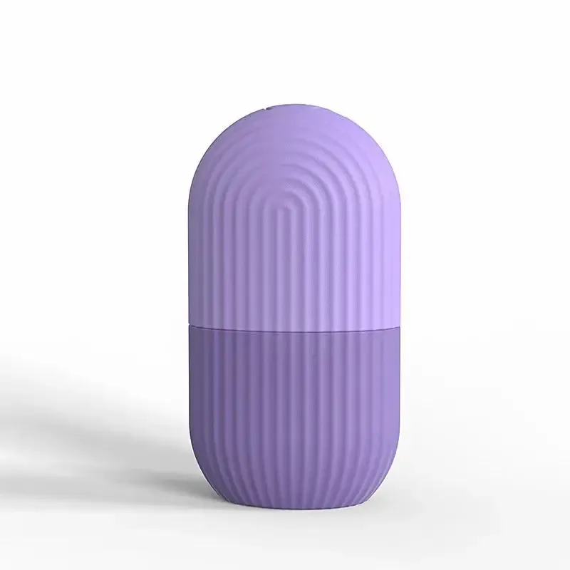 Rouleau de massage glacé en silicone, application visage