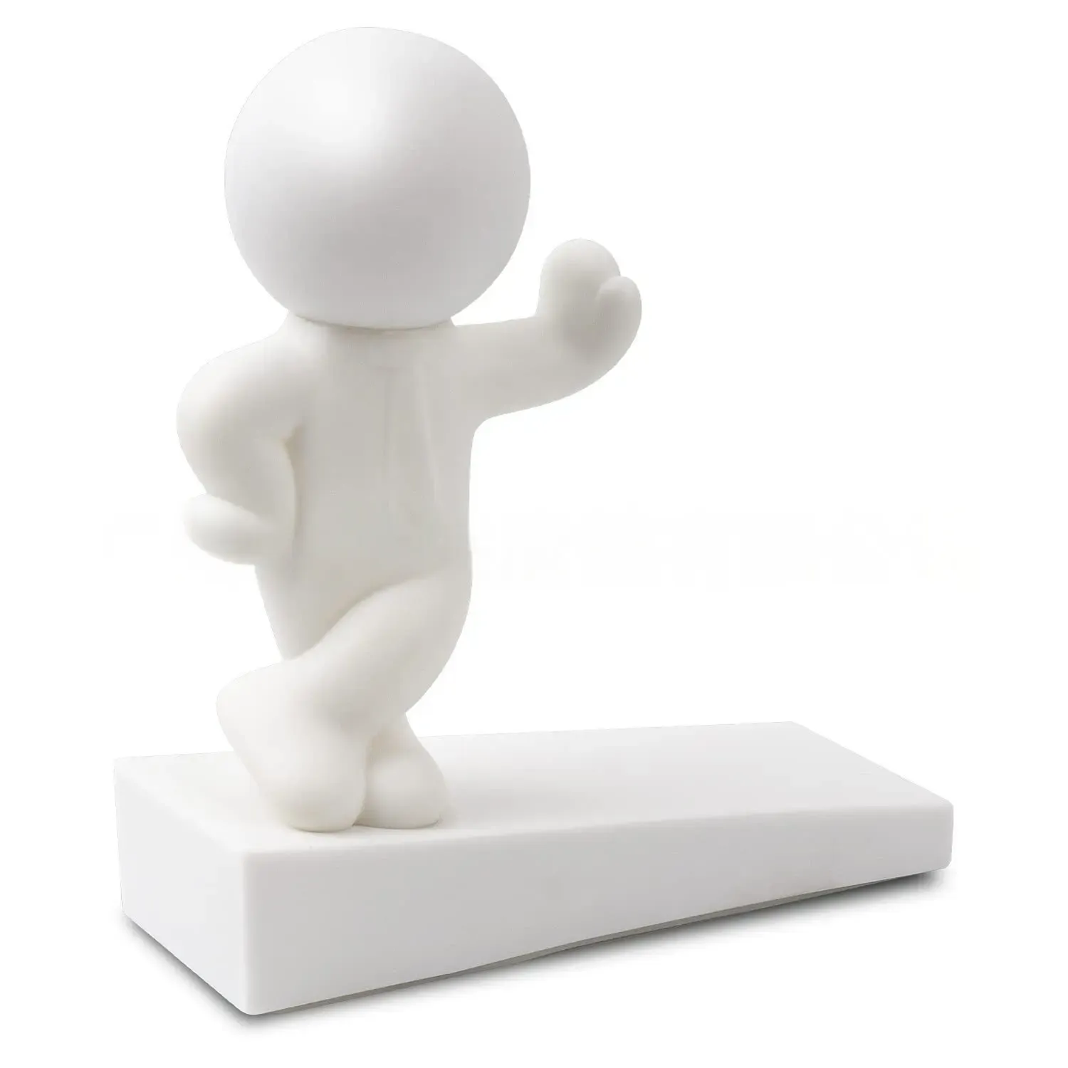 Butée de porte décorative en forme de personnage de dessin animé, antidérapante et sans perçage 8