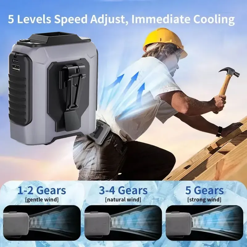 Ventilateur portable en situation