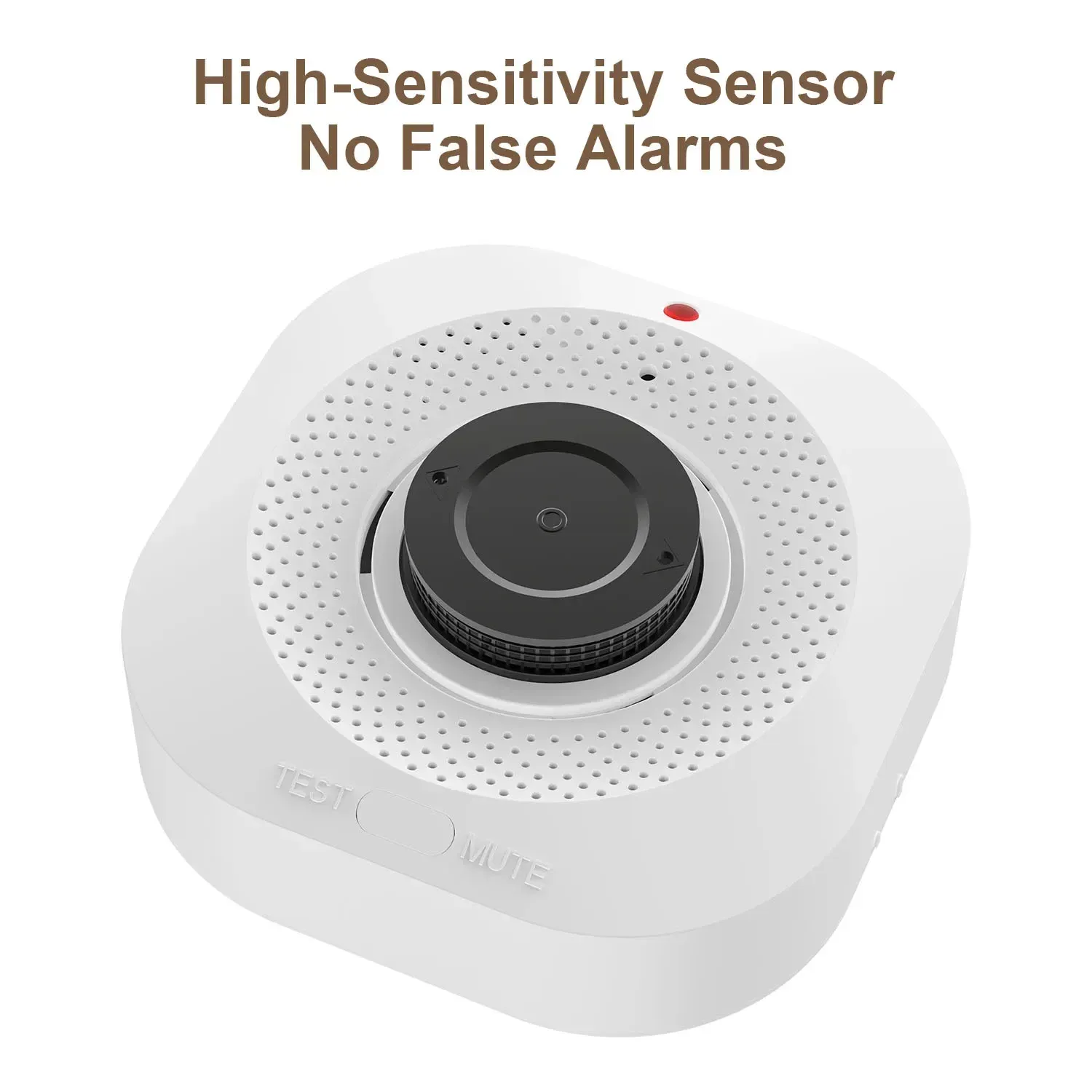 Détecteur de fumée intelligent autonome à alarme sonore et lumineuse 3