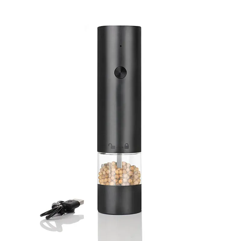 Moulin électrique rechargeable USB pour sel et poivre, à mouture réglable et grande capacité 4