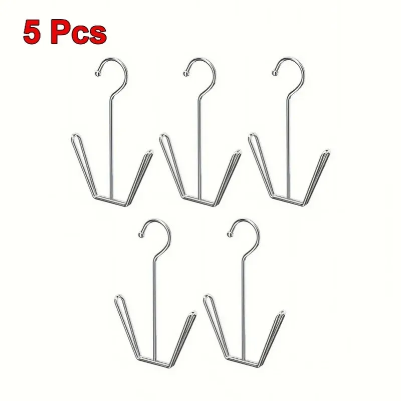 Porte-chaussures durable en acier inoxydable, crochet de rangement en métal peu encombrant pour manteaux, chapeaux et pantoufles, idéal pour l'intérieur, lot de 1, 3 ou 5 pièces 7