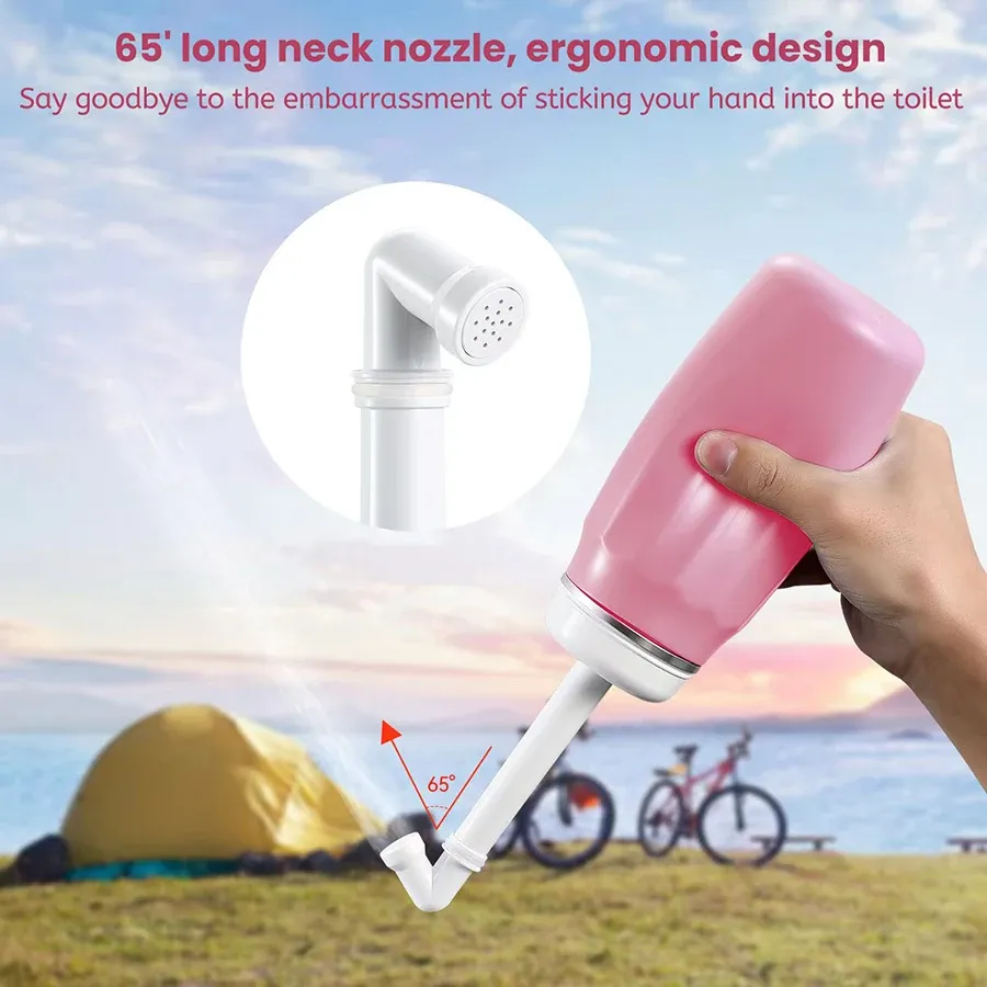 Pulvérisateur de bidet de voyage portable - Bouteille d'hygiène intime pour bébé, soins post-partum et extérieur 2