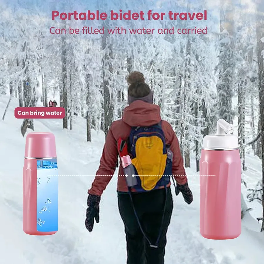 Pulvérisateur de bidet de voyage portable - Bouteille d'hygiène intime pour bébé, soins post-partum et extérieur 4