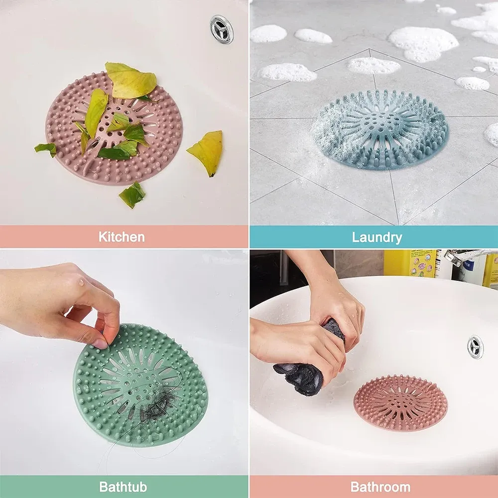Gros plan sur le filtre d'évacuation de douche