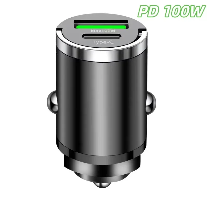 Chargeur de voiture USB-C 100 W à charge rapide, double port, compatible Xiaomi, Samsung et Huawei 7