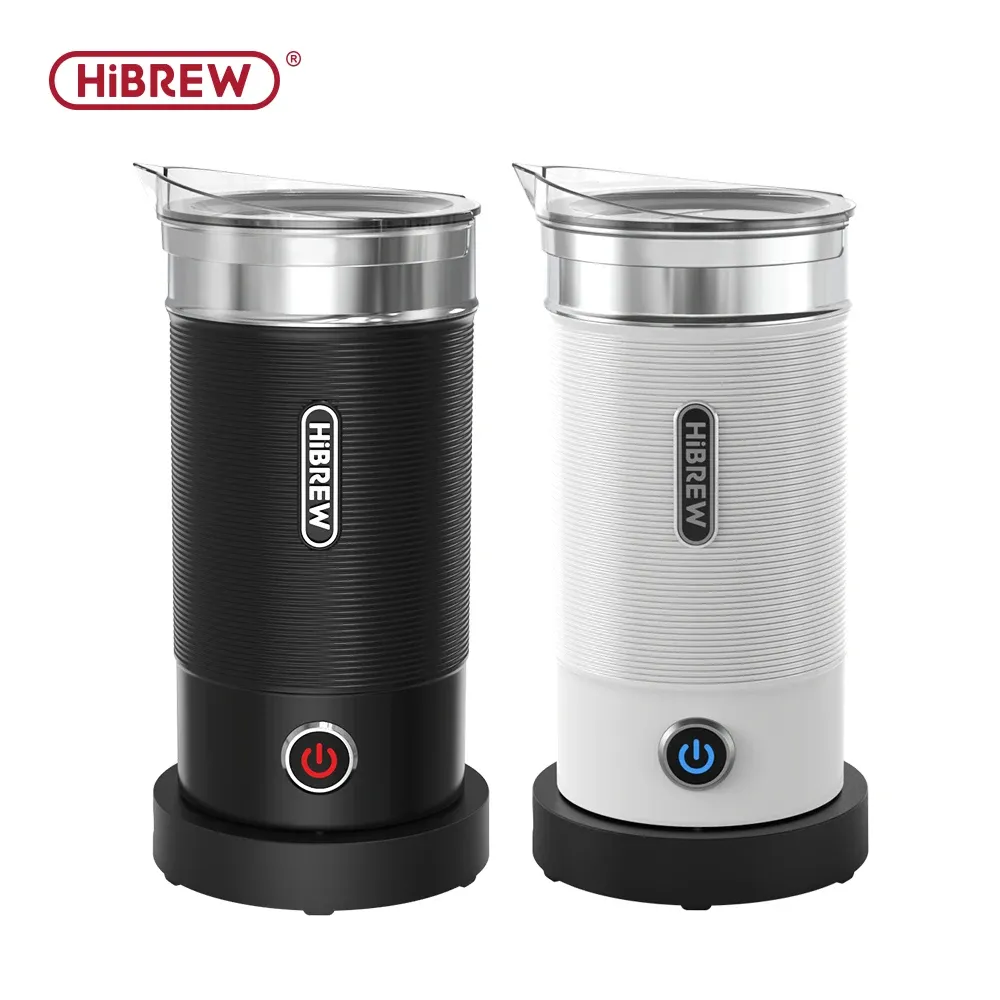HiBREW Mousseur à lait automatique M1A, chauffe-lait et mélangeur de chocolat, latte froid ou chaud, cappuccino, Cool Touch - Image 1