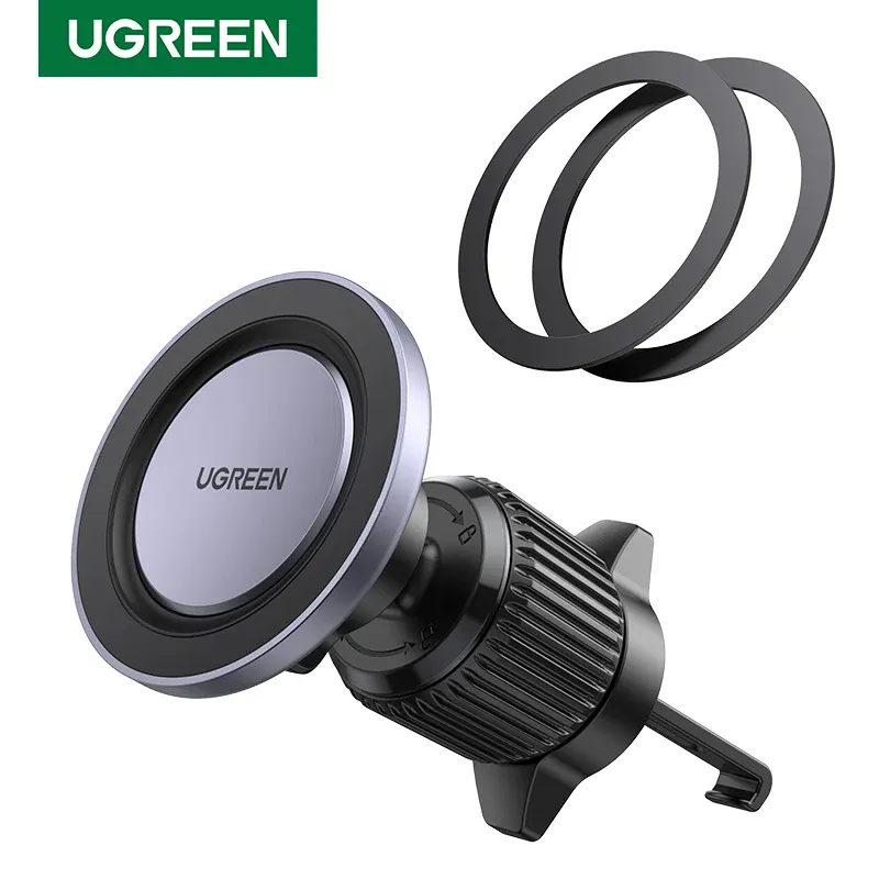 Support de téléphone magnétique pour voiture UGREEN avec crochet, grille d'aération, compatible iPhone 14, 13, 12 Pro, Xiaomi, Samsung 7