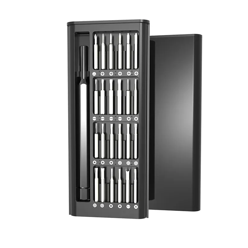 Jeu de tournevis magnétiques 24 en 1, kit d'embouts de précision pour l'électronique, démontage de téléphone et d'ordinateur, outil multifonctionnel