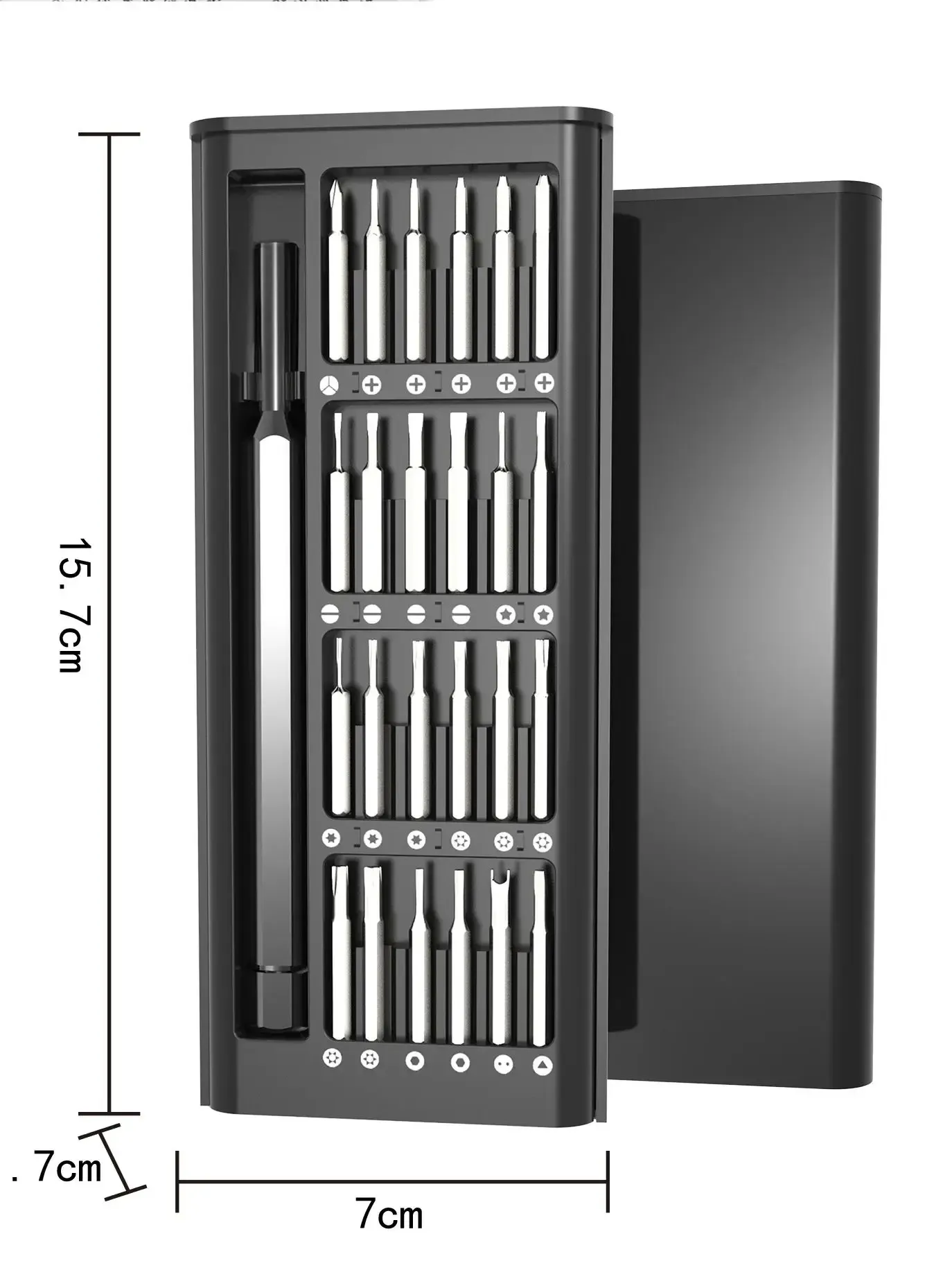 Jeu de tournevis magnétiques 24 en 1, kit d'embouts de précision pour l'électronique, démontage de téléphone et d'ordinateur, outil multifonctionnel 6