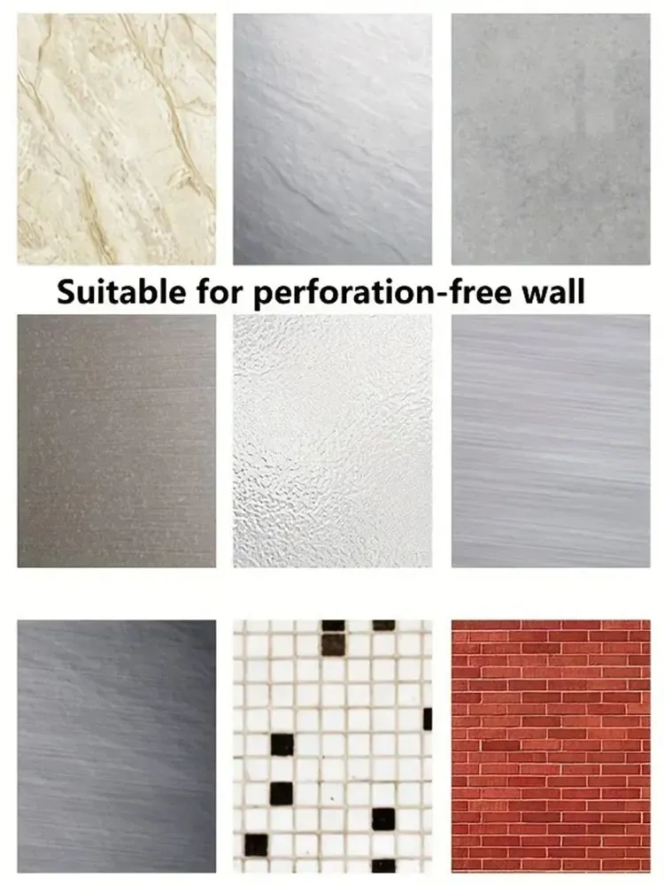 Support mural multifonction pour brosses à dents, cosmétiques, baguettes et stylos – Aucun montage requis 4