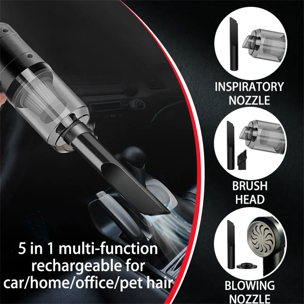Aspirateur à main portable polyvalent pour véhicule et usage domestique 2