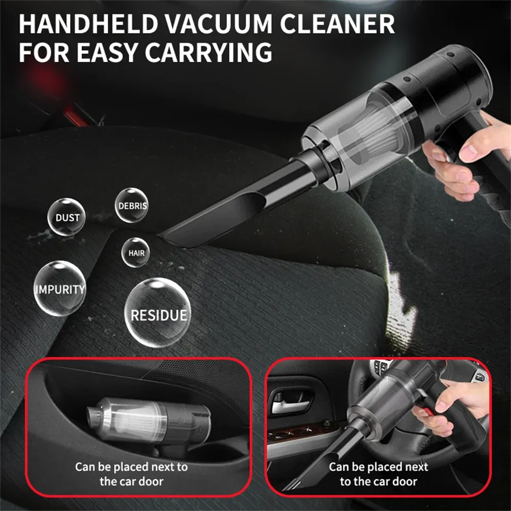 Aspirateur à main portable polyvalent pour véhicule et usage domestique 5