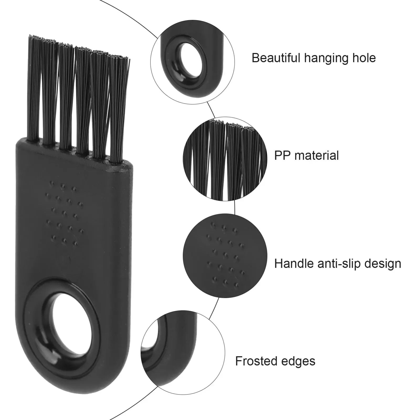 Brosse de nettoyage pour rasoir électrique, en situation d'utilisation